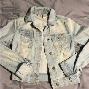 Cropped Denim Jean Jacket